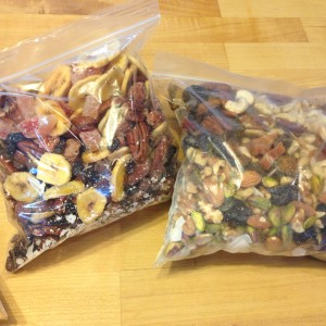 Our homemade trail mix for this adventure trip!